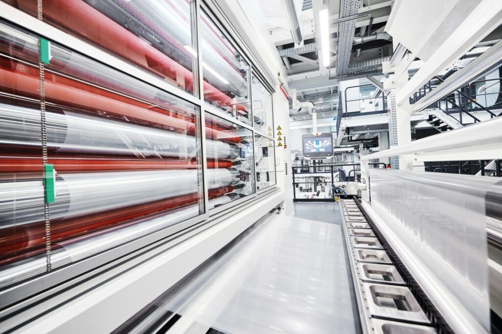 Film MDO PE recyclable utilisé pour des emballages souples durables avec technologie Windmöller Hölscher