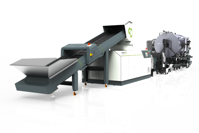 Machine de recyclage plastique ISEC evo PURE LOOP avec technologie DynaShape® pour transformer les déchets plastiques en granulés recyclés de haute qualité